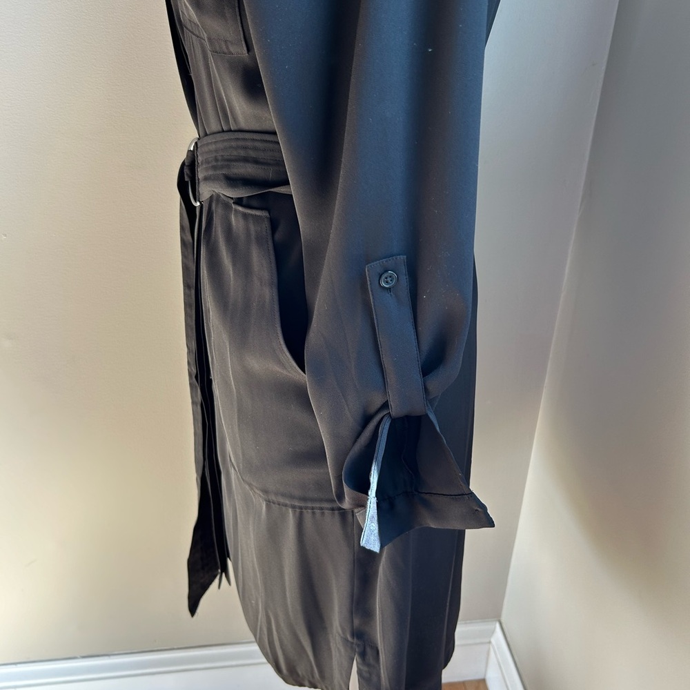 White House Black Market belted shirt dress.